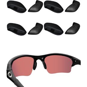 Acefrog 2 Pairs Upgraded Nose Pads for Oakley Flak 2.0 OO9295, Flak Jacket, Half Jacket 2.0 OO9144, Half Jacket XLJ, Flak Beta, Flak Draft Sunglass Push-in Nose Piece Replacement, Anti-Slip, Black