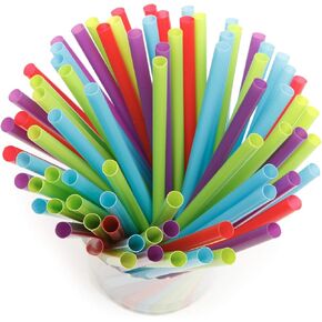 5 INCH DRINKING STRAWS - COLORFUL AND FUN DRINKING STRAWS FOR EVERYDAY USE, PERFECT FOR STIRRING AND SIPPING COFFEE AND COCKTAILS - AVAILABLE IN A PACK OF 200, 1,200 OR 2,400 STRAWS! (200)