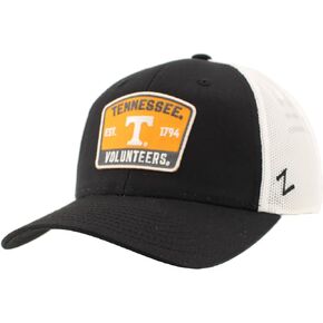 ZHATS Standard NCAA Officially Licensed Snapback Hat Big Rig Patch Black White Switchback