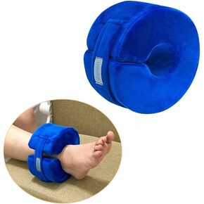 Zelen Foot Support Pillows Heel Ankle Protector Foot Cushion for Pressure Sores Ulcer Bed Sore Pads Cushion Foot Rest Pillow Supports Leg Sore Feet Ankle Pillow Foot Foam for Sleeping (Blue, 1 Pair)