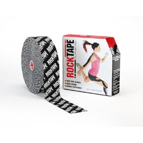 RockTape 46029 Athletic Tapes & Wraps, Black Logo, 2" x 105' (5cm x 32m)