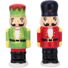 Transpac Nutcracker Soldiers Holiday Salt and Pepper Shaker Set