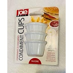 Joie Condiment Containers, Non-Stick Silicone, Set of 3
