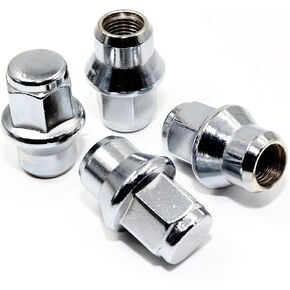 Set of 20 Veritek 14x1.5 Chrome Duplex 13/16 21mm Hex 1.7" Lug Nuts for Dodge Chrysler Hubcap Wheel Cover Steel Wheels