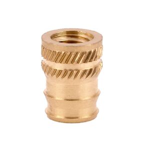 E-Z LOK Threaded Insert for Plastic Tapered Double Vane Brass Thread Inserts M6-1.0 Pack of 25
