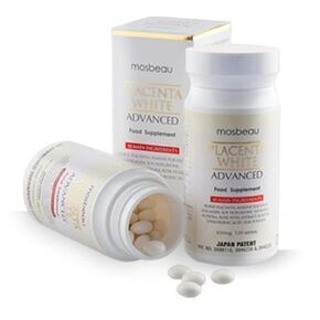 Placenta White Advanced Supplement for Skin Whitening 2015 Japan Patented Twice As Effective As Glutathione (120 Tablets)