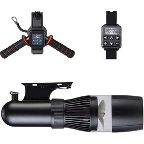 500W Electric Underwater Scooter, 40M Free Diving Snorkeling Sea Scooter, Brushless Motor 60mins Removable Battery Water Scooter for Pool (500W 10000 mAh)