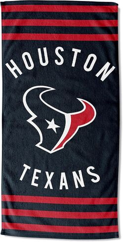 منشفة الشاطئ Northwest NFL Houston Texans للكبار من الجنسين، مقاس 76.2 سم × 152.4 سم، مخططة in Saudi Arabia