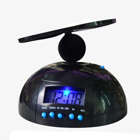Flying Alarm Clock, Novelty Digital LED Alarm Clock Gadget, Helicopter Chopper Propeller Clock, Creative Gift for Wake Up Heavy Sleepers Boys Girls(Black) in Saudi Arabia
