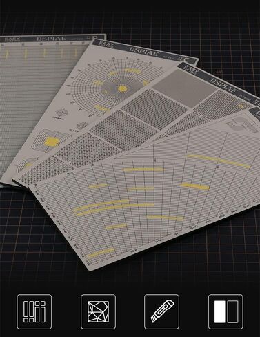 DSPIAE شريط لاصق قطع حصيرة تصميم مزدوج الجوانب نموذج بناء أدوات قطع لوحة - متعدد الأضلاع in Kuwait