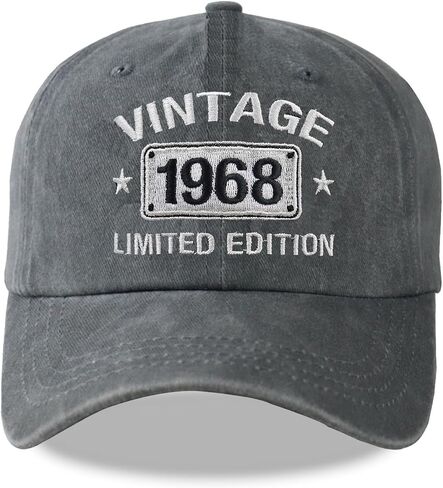 Vintage 1974 1973 1972 1971 1970 1969 1968 1967 1966 1965 Limited Edition Adjustable Embroidered Baseball Cap in Saudi Arabia