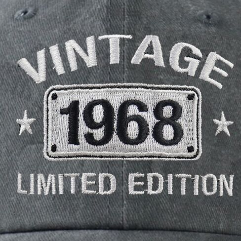 Vintage 1974 1973 1972 1971 1970 1969 1968 1967 1966 1965 Limited Edition Adjustable Embroidered Baseball Cap in Saudi Arabia