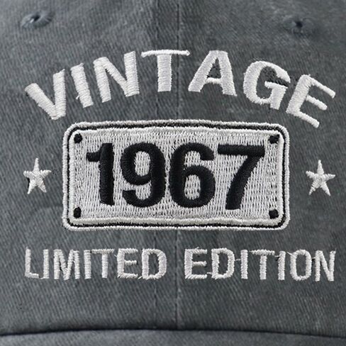 Vintage 1974 1973 1972 1971 1970 1969 1968 1967 1966 1965 Limited Edition Adjustable Embroidered Baseball Cap in Saudi Arabia