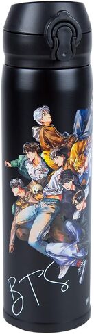 Bangtan Boys Stainless Steel Water Bottle 17oz 500ML Keeps Liquids Hot or Cold Jung Kook V in Saudi Arabia