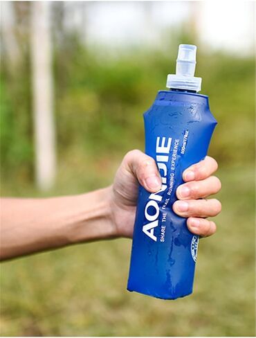 AONIJIE 2 Pack of Soft Soft Folding Hydration Bottle Water Collapsible Flask BPA-Free Bottles (500ml/17.08oz), SD52-500 in Saudi Arabia