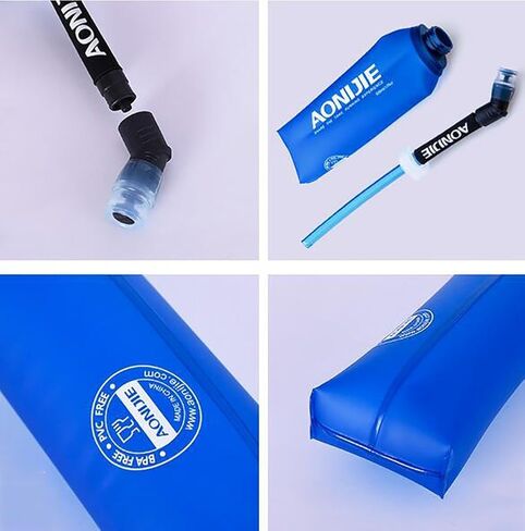 AONIJIE 2 Pack of Soft Soft Folding Hydration Bottle Water Collapsible Flask BPA-Free Bottles (500ml/17.08oz), SD52-500 in Saudi Arabia