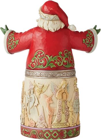 Enesco Jim Shore Heartwood Creek 20th Anniversary Santa Figurine, 12.2 Inch, Multicolor in Saudi Arabia