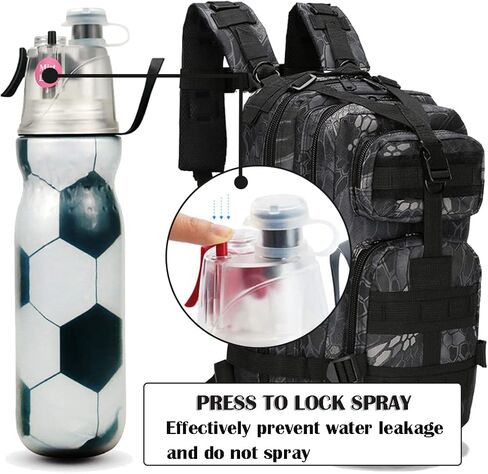 2-in-1 Mist Sip Baseball Water Bottles-Kids Water Bottle School Sports Insulated Water Bottle Help You Cool Down Quickly Quench Thirst BPA-Free Leakproof Squeeze Bottle for Gym Cycling Running in Kuwait