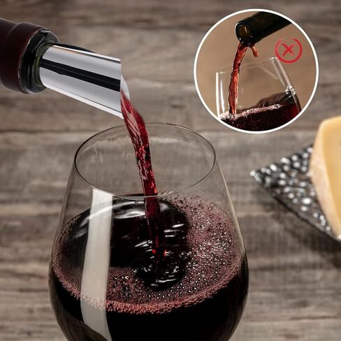 50Pcs Wine Pour Disc Drop Stoper, Red Wine Pourer Disc Pourer, Aluminum Foil Pour Spouts, Aluminum Foil Wine Bottle Pourer, Wine Spout Pourer, Silver Foil Drop Stopping for Wine Beverage Beer in Saudi Arabia
