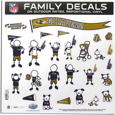 Siskiyou NFL Fan Shop Family Decal Set Large in Saudi Arabia