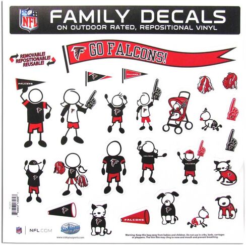 Siskiyou NFL Fan Shop Family Decal Set Large in Saudi Arabia