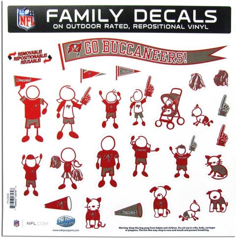 Siskiyou NFL Fan Shop Family Decal Set Large in Saudi Arabia