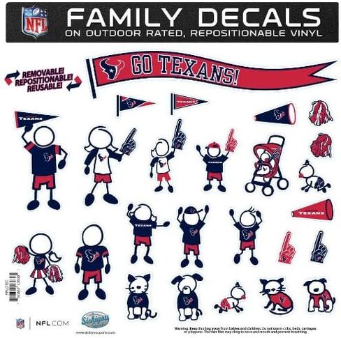 Siskiyou NFL Fan Shop Family Decal Set Large in Saudi Arabia