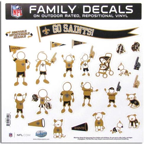 Siskiyou NFL Fan Shop Family Decal Set Large in Saudi Arabia