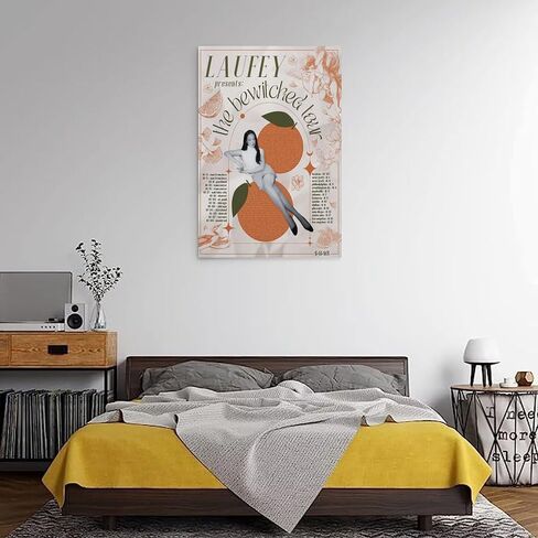TEsay Laufey Poster Vintage The Bewitched Tour Canvas Art Poster And Wall Art Hanging Decor for Modern Family Corridor Posters 12x18inch(30x45cm) in Saudi Arabia