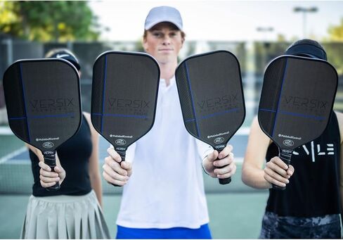 VERSIX Pro 6C Carbon Control Textured Pickleball Paddle - Carbon Fiber Face, Weight 7.8 – 8.2oz.(Midweight), 15mm Thick Polypropylene Core, 4 1/8" Grip (Small Grip) in Saudi Arabia