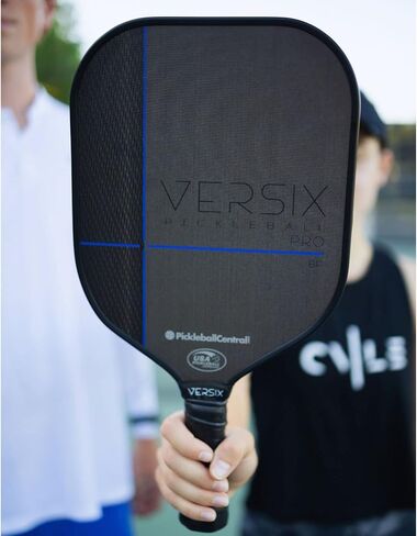 VERSIX Pro 6C Carbon Control Textured Pickleball Paddle - Carbon Fiber Face, Weight 7.8 – 8.2oz.(Midweight), 15mm Thick Polypropylene Core, 4 1/8" Grip (Small Grip) in Saudi Arabia