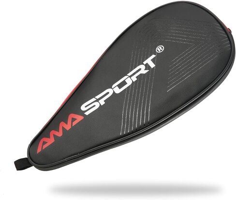 AMA Sport Pickleball Paddle Cover (Black/Gray) - Protecting your Paddle - Complete Coverage - Premium Pickleball Accessories and Pickleball Equipment - PU Leather Pickleball Case in Saudi Arabia