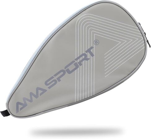 AMA Sport Pickleball Paddle Cover (Black/Gray) - Protecting your Paddle - Complete Coverage - Premium Pickleball Accessories and Pickleball Equipment - PU Leather Pickleball Case in Saudi Arabia