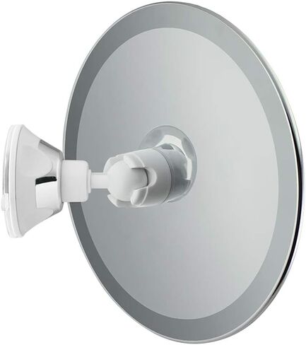 173 مللي متر 360 درجة دوارة مستديرة مرآة حلاقة بدون ضباب مرآة حمام دش مع قفل شفط مكافحة الضباب مرآة ديكور in Kuwait