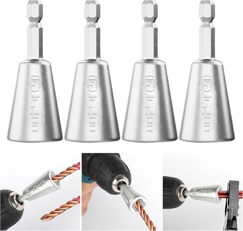 Wire Twister Tool for Drill,Drill Wire Twister, Wire Twister Wire Connector 6mm Hex Shank,Wire Twisting Tool, Wire Nut Twister for Electrical Power Drill（2PC) in Saudi Arabia