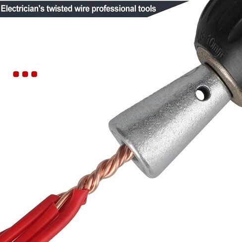Wire Twister Tool for Drill,Drill Wire Twister, Wire Twister Wire Connector 6mm Hex Shank,Wire Twisting Tool, Wire Nut Twister for Electrical Power Drill（2PC) in Saudi Arabia
