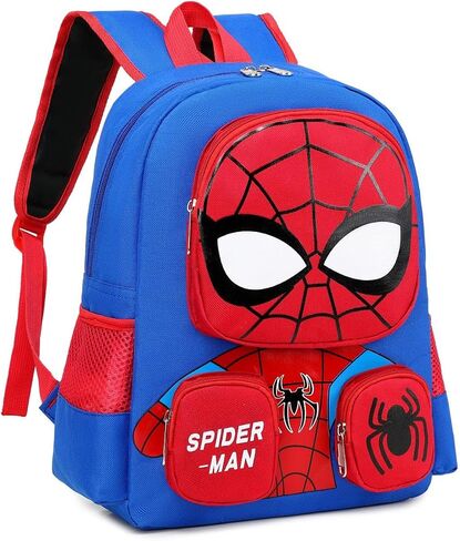 Boys Backpack 3d Cartoon Backpack for Toddler Elementary School Spider Backpack Bags Bookbag for Boy Girls Lightweight Waterproof Kids Backpack in Saudi Arabia