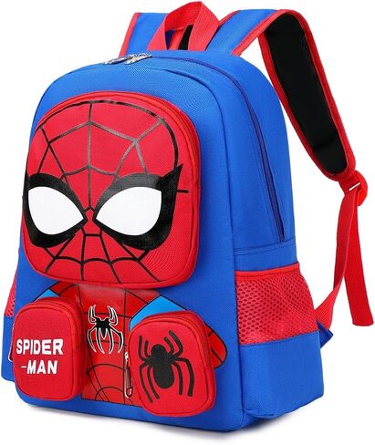 Boys Backpack 3d Cartoon Backpack for Toddler Elementary School Spider Backpack Bags Bookbag for Boy Girls Lightweight Waterproof Kids Backpack in Saudi Arabia