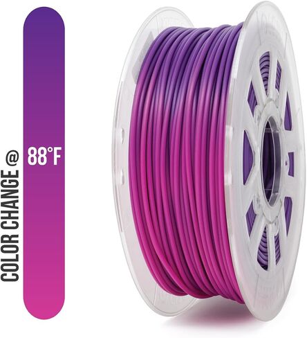 Gizmo Dorks 3mm (2.85mm) PLA Filament 1kg / 2.2lb for 3D Printers, Color Change Purple to Pink in Saudi Arabia