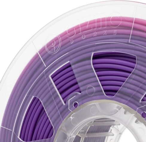 Gizmo Dorks 3mm (2.85mm) PLA Filament 1kg / 2.2lb for 3D Printers, Color Change Purple to Pink in Saudi Arabia