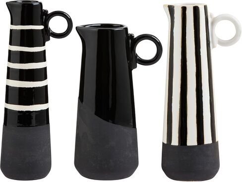 Mud Pie Black/White Bud Vase, Large in Saudi Arabia