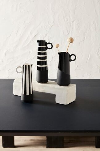 Mud Pie Black/White Bud Vase, Large in Saudi Arabia