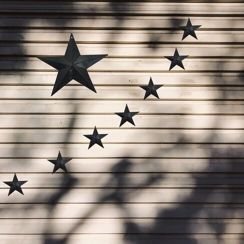 LINCOUNTRY Small Rustic Metal Barn Star Crafts,Black Barn Star,Wall Metal Art Decor,Indoor Outdoor Hanging 3 Inch Tin Star,Country Primitive Vintage Star Ornaments Christmas 4th of July 12pcs in Saudi Arabia