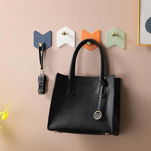 4 Pack Adhesive Hooks, Utility Hooks, Decorative Hooks for Key, Towel and Coats Hooks to use Inside Kitchen, Bathroom, Home and Office in Saudi Arabia