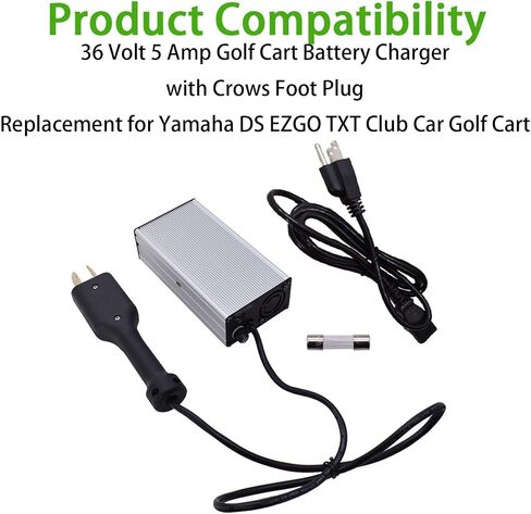 36 Volt 5 Amp Golf Cart Battery Charger with Crows Foot Plug Replacement for Yamaha DS EZGO TXT Club Car Golf Cart in Saudi Arabia
