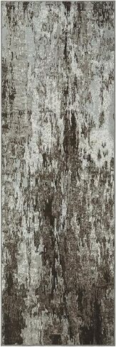 Abstract Washable Area Rugs 4x6 Rug for Living Room Modern Distressed Rug Entryway Rug Non Slip Throw Rugs Soft Bohemian Area Rug for Bedroom Stain Resistant Carpet for Dining Room 4'x6' Brown in Saudi Arabia