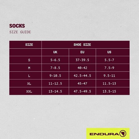 جورب ركوب الدراجات من Endura Bandwidth - منتصف الساق، دعم القوس، جورب ركوب الدراجات عالي الامتصاص in Kuwait