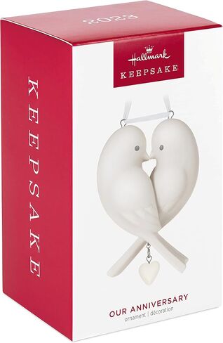 Hallmark Keepsake Christmas Ornament 2023, Our Anniversary, Lovebirds Wedding Anniversary in Saudi Arabia