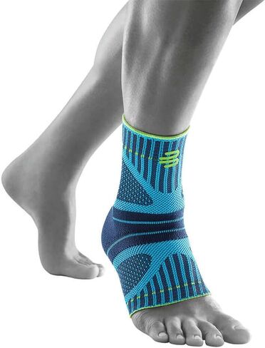 Bauerfeind Sports Ankle Support Dynamic - Ankle Compression Sleeve for Freedom of Movement - 3D AirKnit Fabric for Breathability - Premium Quality & Washable (M, Rivera) in Saudi Arabia