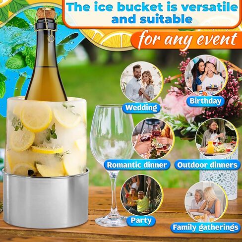 Ice Mold Bottle Chiller Champagne Ice Bucket Mold - Ice Mold Wine Bottle Chiller Wine Chiller Ice Mold Wine Bucket Chiller for Parties Bottle Ice Bottle Chiller Ice Mold for Wine Bottle Wine Bottle in Saudi Arabia
